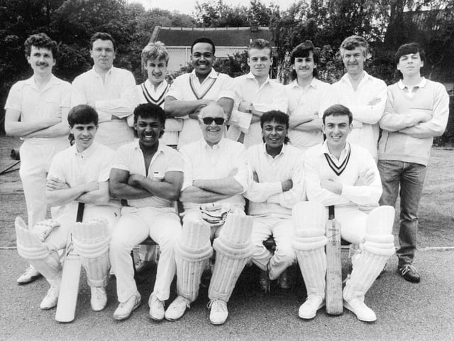 Woodhouse CC pictured in August 1987. Back row, from left, are Chris Jones, David Dobson, Andy Clay, Mark Walwyn, Nigel Carr, Steve Bray, Tony Harrison, James Crawshaw (scorer). Front row, from left, are Steve Golson, John Walwyn, Howard Price, Nigel Walwyn and Steve Fletcher.