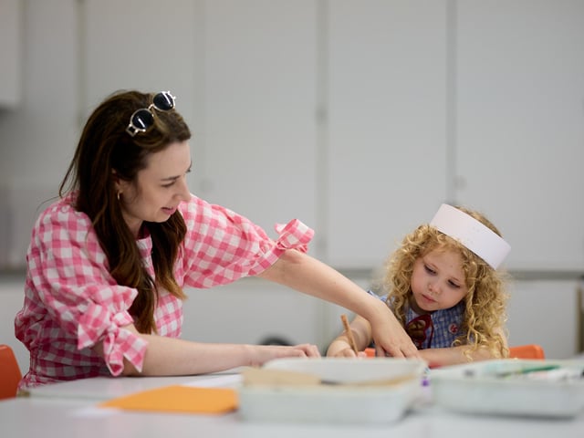 Sarah Moss and Molly Mayo at The Hepworth Wakefield's 15th birthday party.