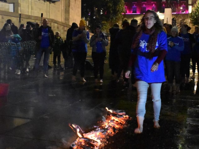 Spectators were treated to some fire-themed hits over the loudspeaker, and freshly made pizzas from local business, Jay's Pizza Project.