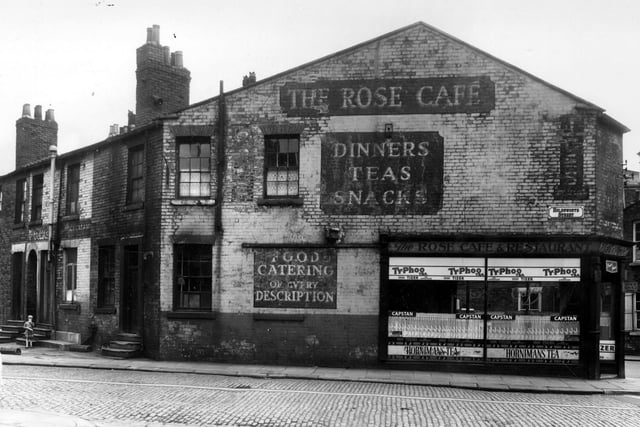 The Rose Cafe on South Accommodation Road pictured in August 1958.