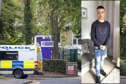 Khayri McLean was killed outside his school in Huddersfield (Photo inset: WYP)