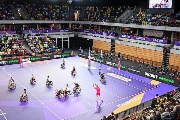 England's opening game against Australia in the wheelchair tournament was a huge hit with television viewers. Picture by Will Palmer/SWpix.com.
