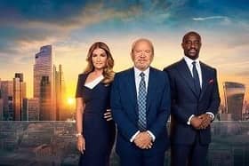 Lord Sugar with fellow judges Baroness Karren Brady and Tim Campbell  (Image: BBC/Naked/Ray Burmiston)