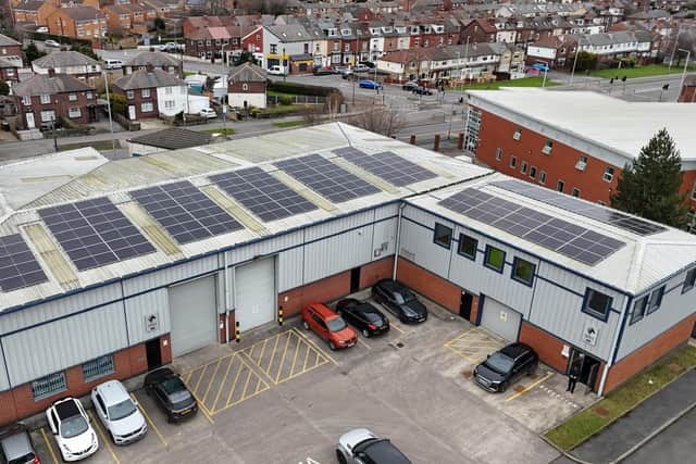 Solar panel installation at Zebra Print Group