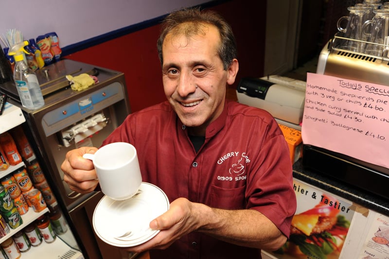 Yasin Duru  pictured at the Cherry Cafe and Restaurant, Worksop in 2011