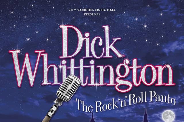 Dick Whittington at Leeds City Varieties, November 25, 2022 to January 8, 2023.