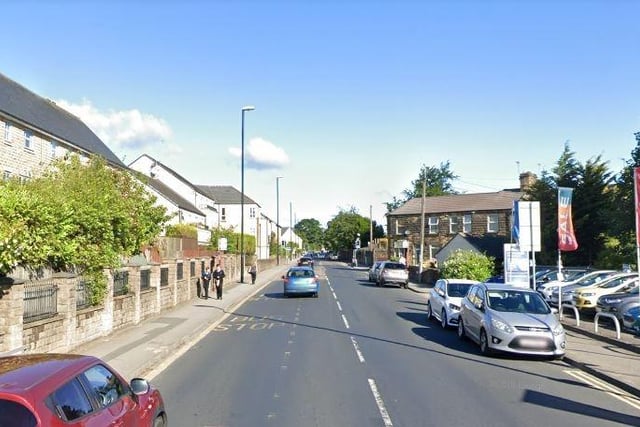 A65 Otley Road, Guiseley - between A6038 Bradford Road and B6153 Park Road.