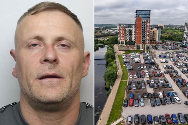 Police have been searching near Leeds Dock and on Whitehall Road for Dale Poppleton