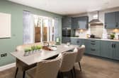 B&DWYW - 008 - A typical Barratt Homes kitchen dining area at Harclay Park