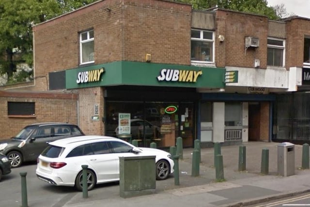 This Subway branch on Roundhay Road was rated on November 1.