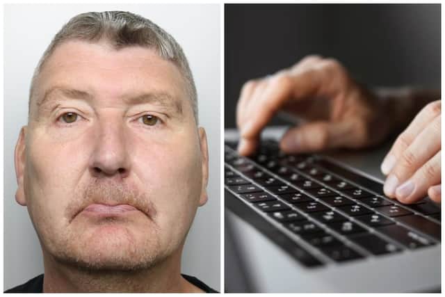 Pocklington was jailed at Leeds Crown Court today for attempting to groom a young girl online. (pic by WYP / Adobe)