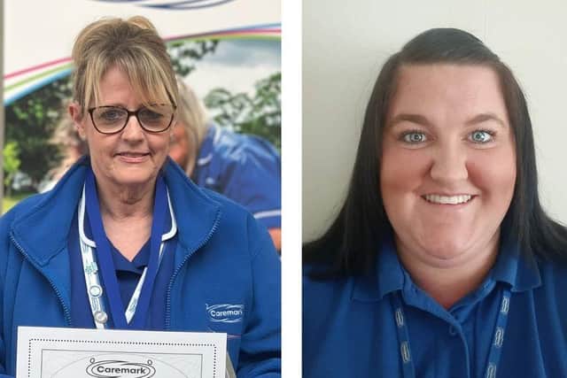 Judith Taylor from Huddersfield (left) and Nicole Drury from Goole (right).
