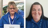 Judith Taylor from Huddersfield (left) and Nicole Drury from Goole (right).