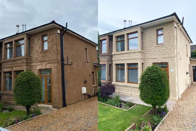 SprayCork modernises the look of pebbledash, stone and brick, all while providing extra insulation