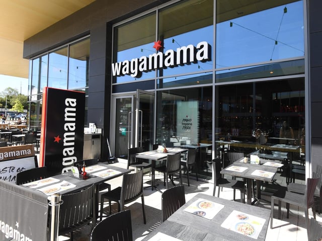 Wagamama has a rating of 4.0 stars from 413 reviews. A customer at Wagamama said: "Came for a lovely meal, the food was so good! We were served by Ashleigh - she was absolutely lovely and we experienced such good service from her!! Would definitely recommend."