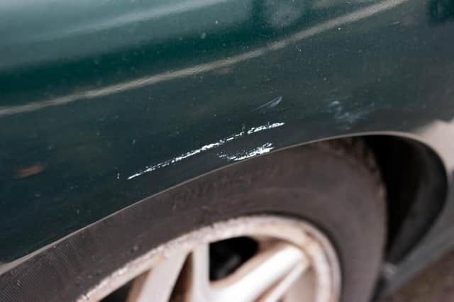 Car scratch and dent insurance from just £15 a month. Picture – supplied.