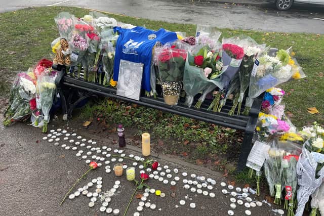 The teenager, named locally as 15-year-old Alfie Lewis, was stabbed and fatally injured in Horsforth yesterday. Picture: Dave Higgens/PA Wire