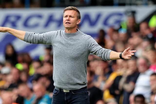 LEEDS, ENGLAND - AUGUST 06:  The Leeds United managerJesse Marsch issues instructions during the Premier League match between Leeds United and Wolverhampton Wanderers at Elland Road on August 06, 2022 in Leeds, England. (Photo by David Rogers/Getty Images)