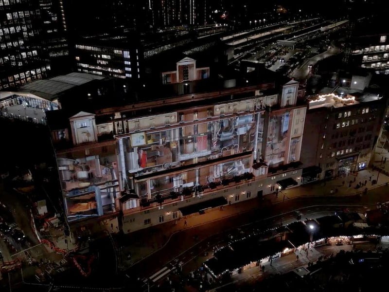 The landmark installation uses state-of-the-art technology and world-class design.