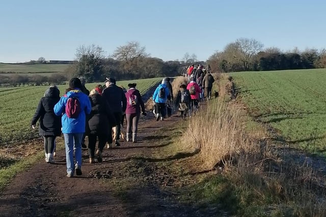 Campaigners used the walk to emphasise how important having the green belt is a place to escape to and relax