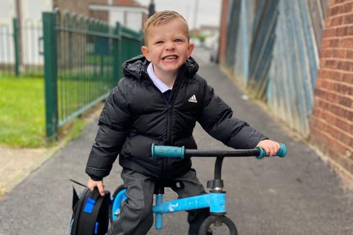 Laura Finney, said: "Lewis-James age 3."