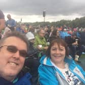 Alan and Tricia Penny - pictured at a previous BBC Radio 2 Live event in Hyde Park, London.