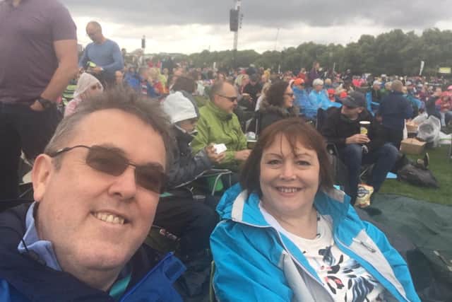 Alan and Tricia Penny - pictured at a previous BBC Radio 2 Live event in Hyde Park, London.