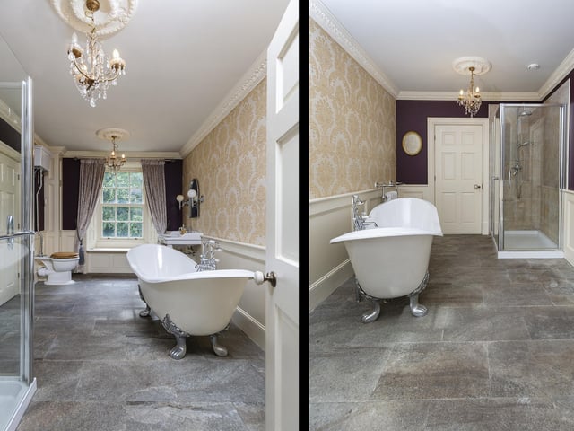 The house has five bathrooms, including one 'Jack and Jill' shared facility.