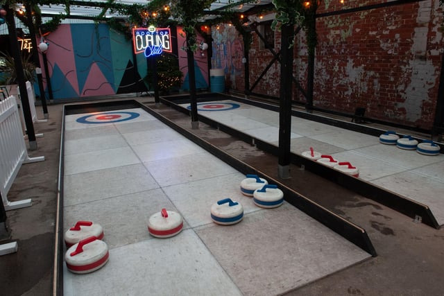 Curling and other games are now on offer at the Winter Village at Chow Down.