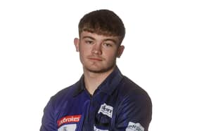 Rising star: Young Yorkshireman Charlie Manby makes his PDC World Championship debut this month as part of the new wave in the sport, headed by Luke Littler.