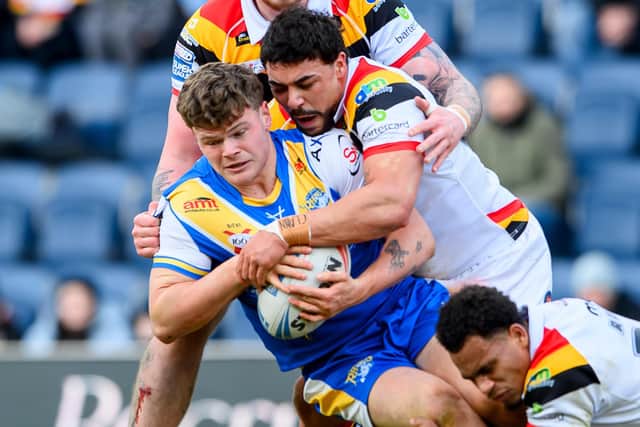 Tom Nicholson-Watton will be back-up hooker for Leeds Rhinos against Bradford Bulls. Picture by Allan McKenzie/SWpix.com.