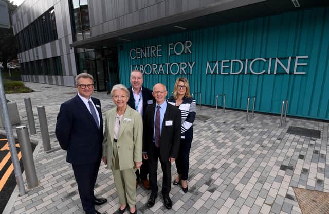 Official opening of Leeds Teaching Hospitals new, state-of-the-art pathology laboratory (the Centre for Laboratory Medicine) at St James's Hospital. Picture: Simon Hulme