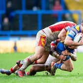 Leeds Rhinos number six Brodie Croft faces a stand-off battle with fellow Aussie Matt Moylan at Leigh Leopards on Friday. Picture by Allan McKenzie/SWpix.com.