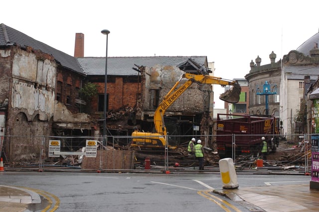 A series of meetings with the City Council Planning Officers, the building owner Emco, and English Heritage, concluded that the western and southern sections of the building had to be demolished in 2010.