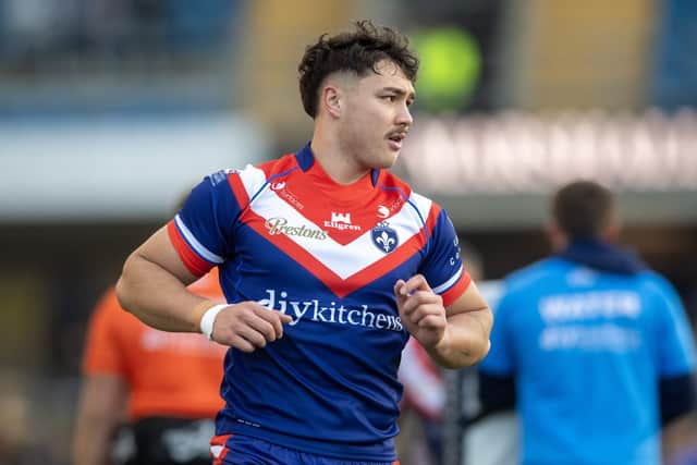 New signing Seth Nikotemo impressed Wakefield Trinity coach Daryl Powell in the Boxing Day game at Leeds Rhinos. Picture by Tony Johnson.