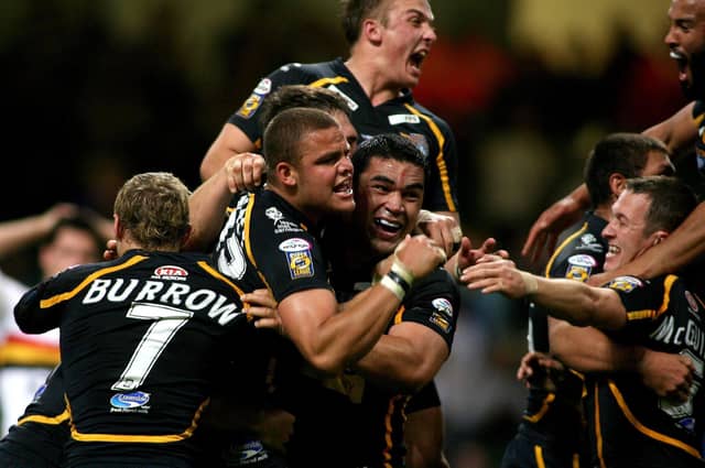 Still Magic’s most famous game. Leeds snatched victory as the hooter sounded when Jordan Tansey - who was clearly offside - followed up to touchdown after Kevin Sinfield’s penalty hit the metalwork.