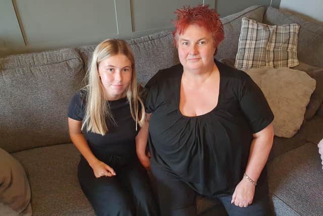 Ruby Noon pictured with mum Faye