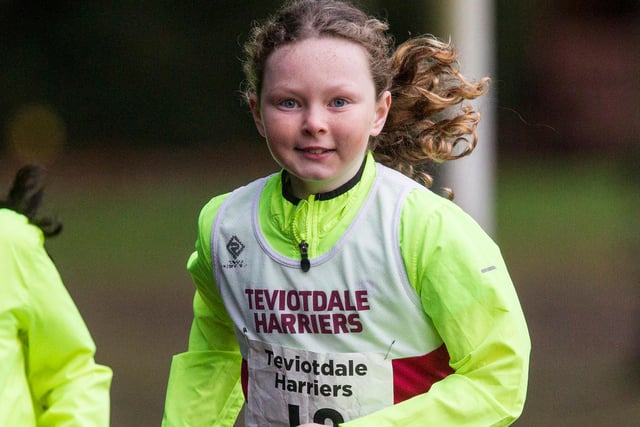 Alyx Armstrong was fourth in the U13 girls' race in 11.04