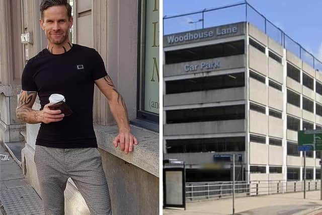 Jonathan Ruston said that he could hear loud bangs and glass smashing as he walked past Woodhouse Lane Car Park