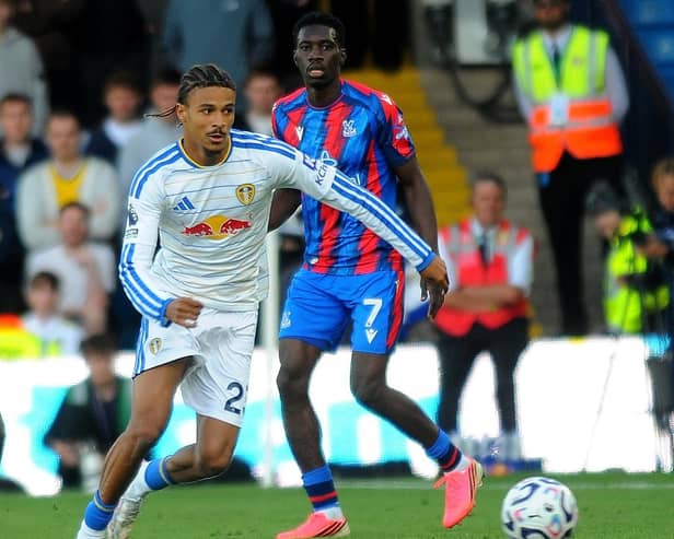 Leeds United winger Jean-Matteo Bahoya. Picture: Steve Riding.