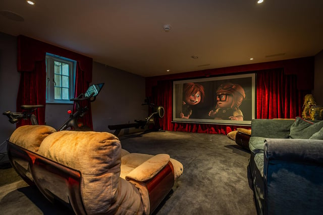You can unwind in your own cinema room.