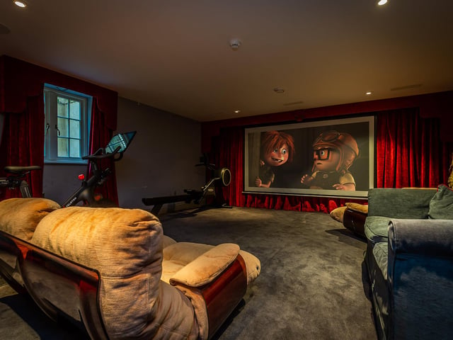 You can unwind in your own cinema room.