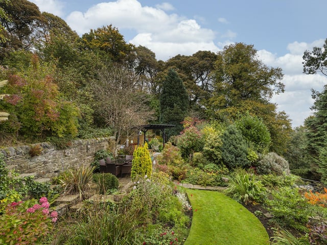 Just one part of the landscaped, colourful gardens.