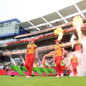 Birmingham Phoenix walk out onto the pitch for a match in The Hundred