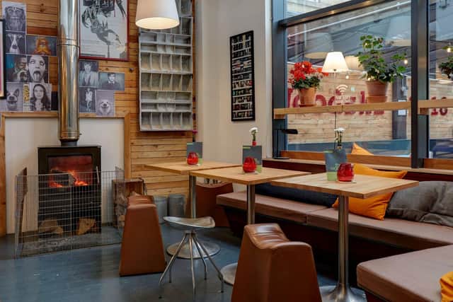 The fire at The Woods bar in Chapel Allerton, Leeds, provided our reviewer with some welcome warmth.