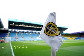 A general view of a Leeds United corner flag on the pitch (Pic: Tim Goode/PA Wire)