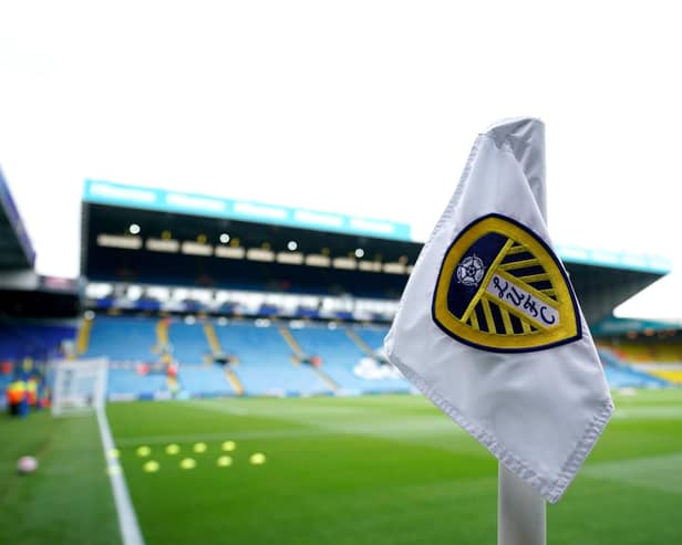 A general view of a Leeds United corner flag on the pitch (Pic: Tim Goode/PA Wire)