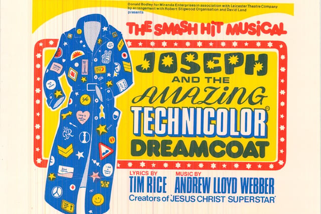 Smash hit musical Joseph and the Amazing Technicolor Dreamcoat was staged at The Grand in July 1975.