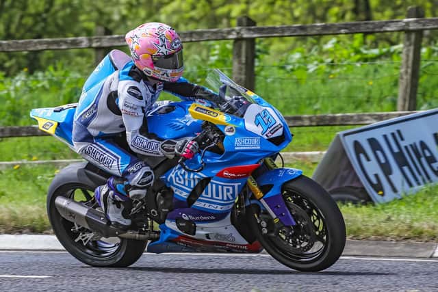 RECOVERING - Leeds United supporter Lee Johnston was involved in a crash at the North West 200. Pic: David Maginnis/Pacemaker Press