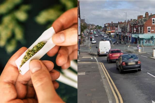 Sunter was caught with a bum bag full of weed on Harehills Lane.